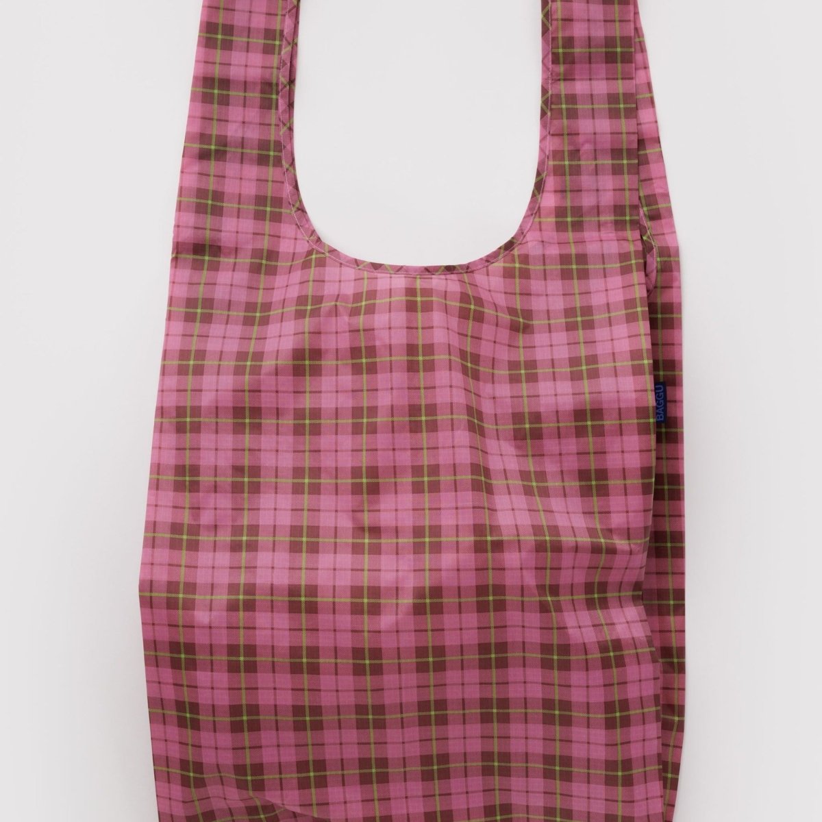 Baggu Big Baggu in Azalea Pink Tartan - Getoutside Shoes