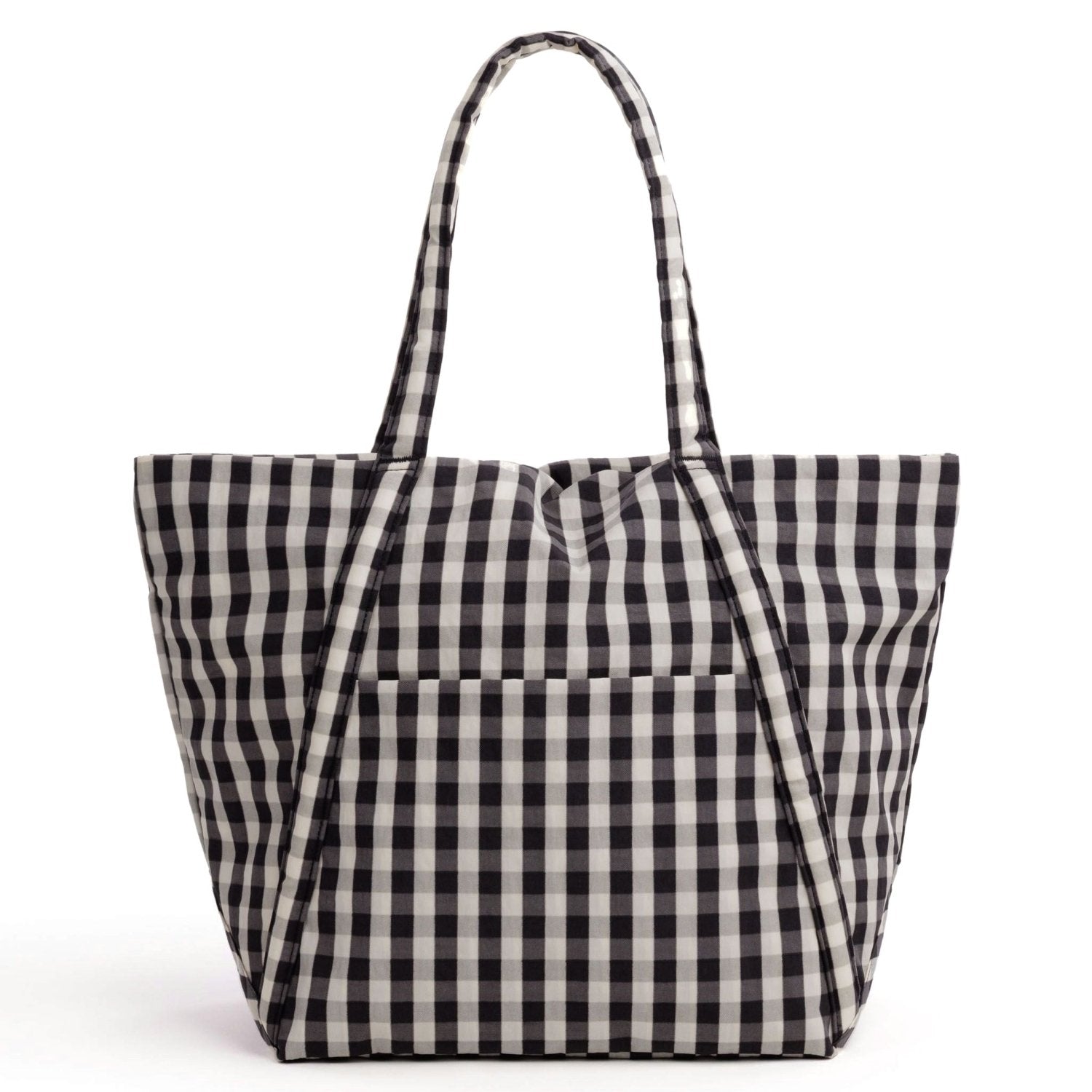 Baggu Cloud Bag in Black And Cream Gingham - Getoutside Shoes