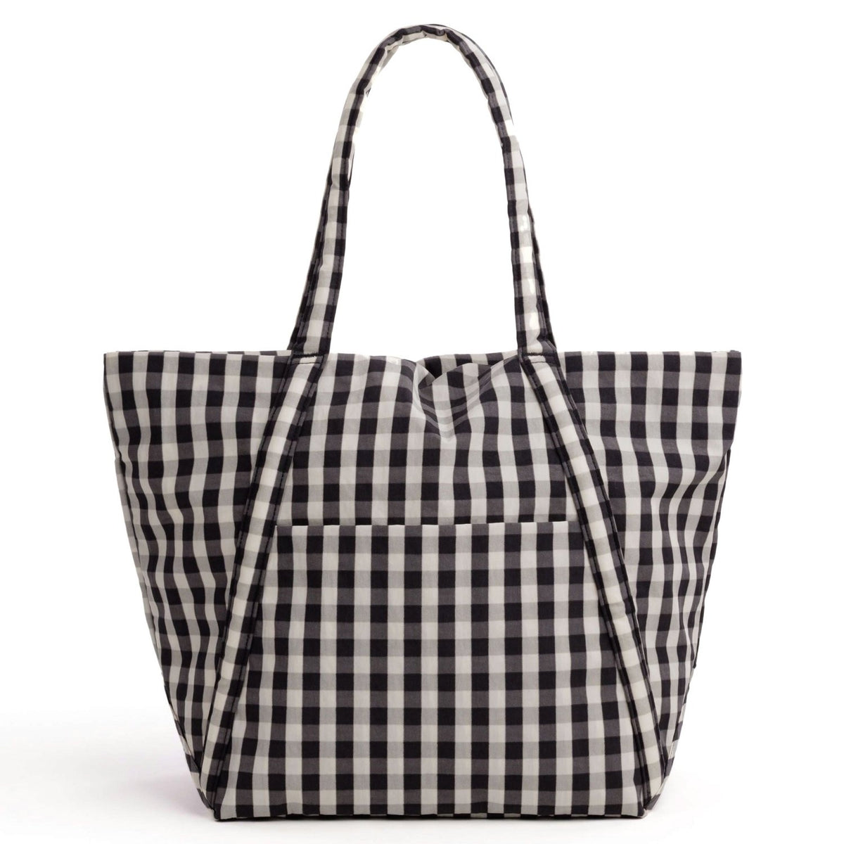 Baggu Cloud Bag in Black And Cream Gingham - Getoutside Shoes