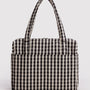 Baggu Cloud Carry-on in Black and Cream Gingham - Getoutside Shoes