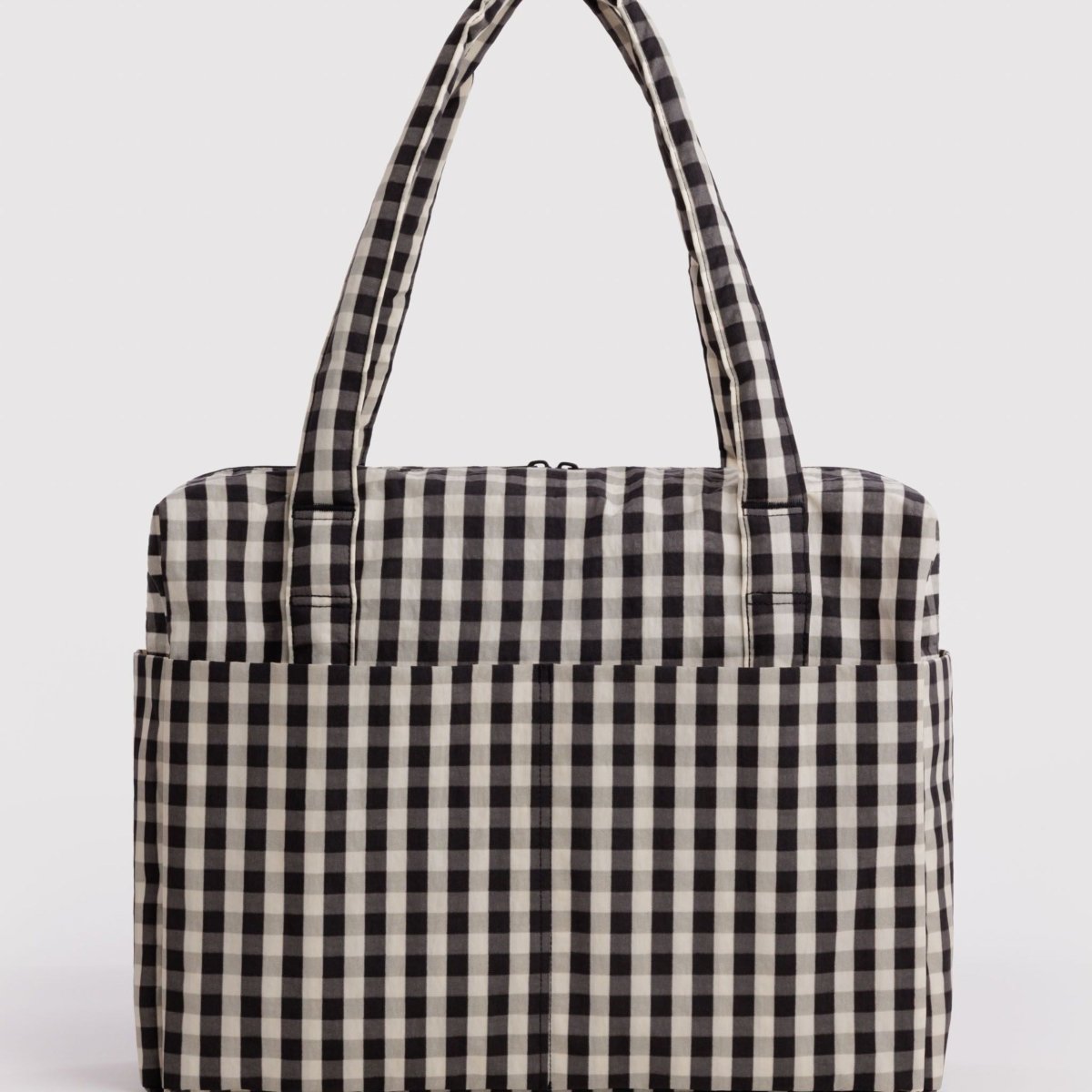 Baggu Cloud Carry-on in Black and Cream Gingham - Getoutside Shoes