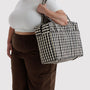 Baggu Cloud Carry-on in Black and Cream Gingham - Getoutside Shoes