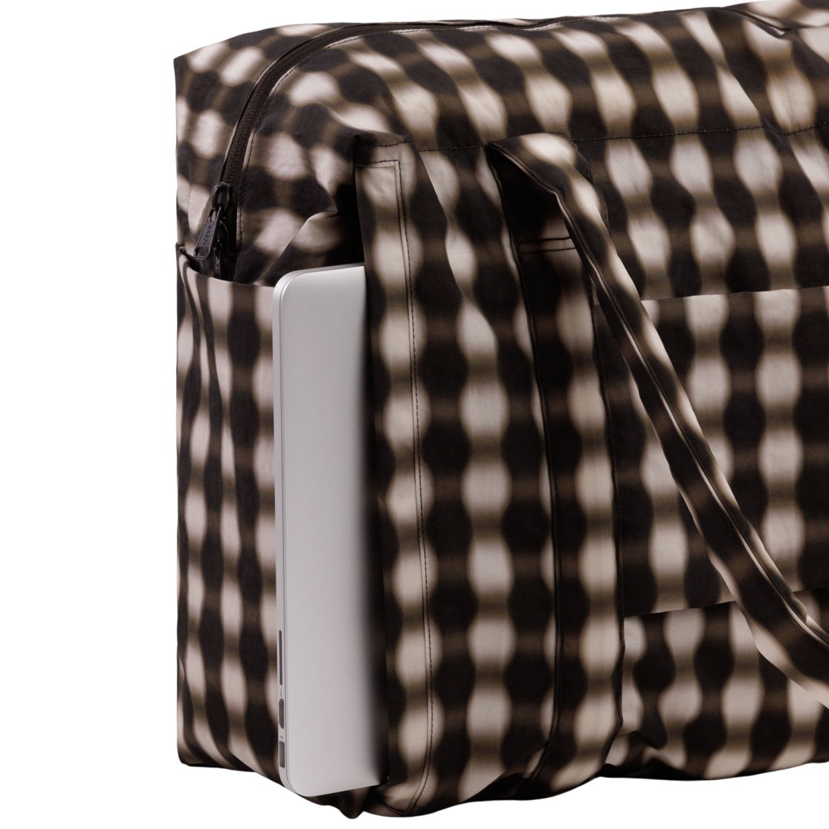 Baggu Cloud Carry - on in Blurred Gingham Brown - Getoutside Shoes