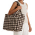 Baggu Cloud Carry - on in Blurred Gingham Brown - Getoutside Shoes