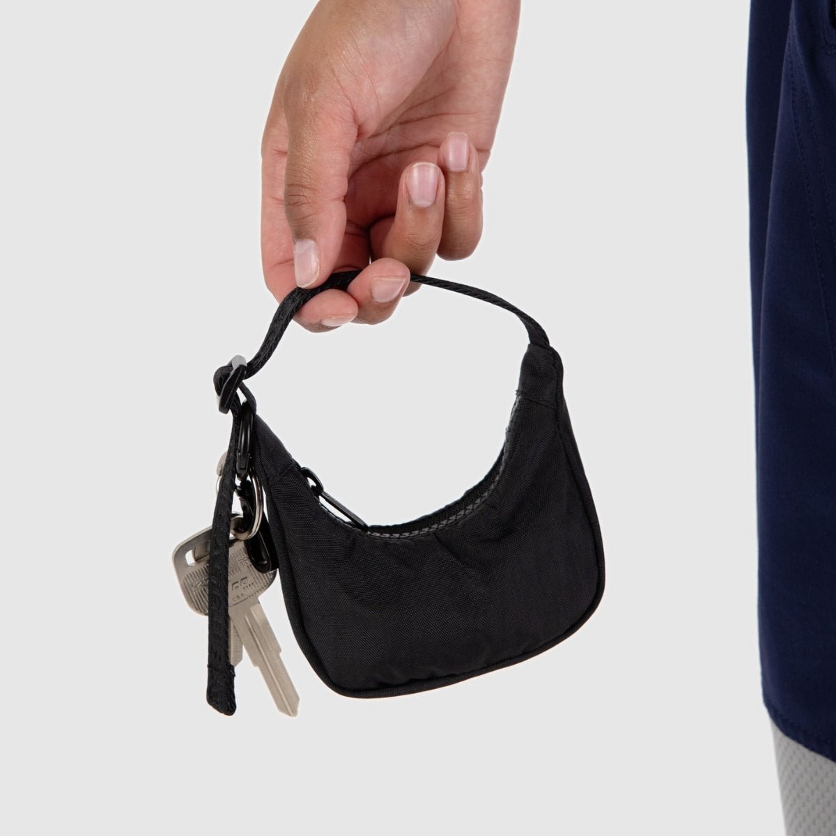 Baggu Crescent Bag Charm in Black - Getoutside Shoes