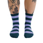 Baggu Crew Sock in Malachite Stripe - Getoutside Shoes
