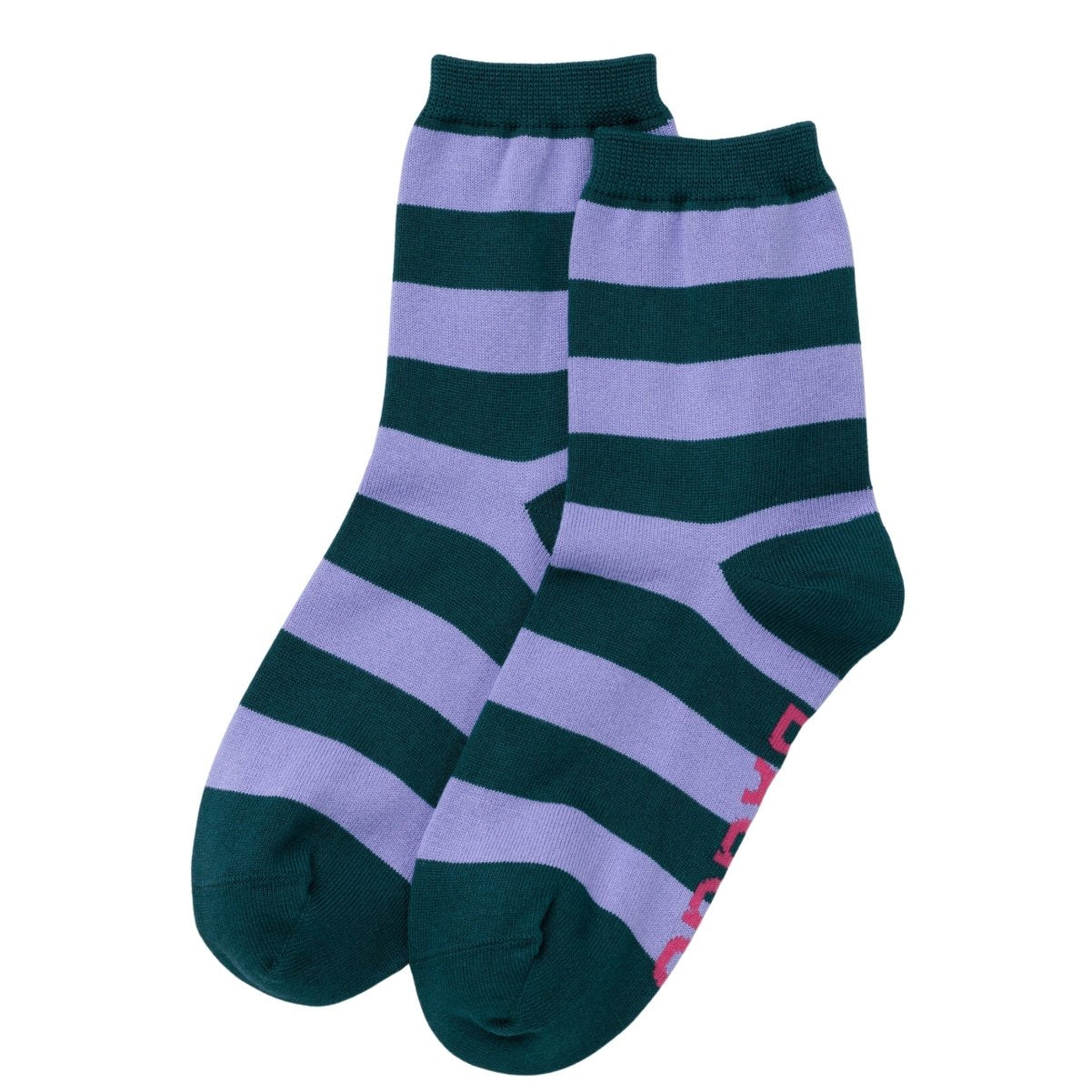 Baggu Crew Sock in Malachite Stripe - Getoutside Shoes