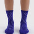 Baggu Crew Sock in Micro Blue and White Polka Dot - Getoutside Shoes