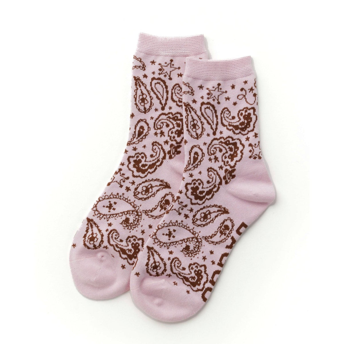 Baggu Crew Sock in Paisley Pink - Getoutside Shoes