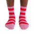 Baggu Crew Sock in Pink Stripe - Getoutside Shoes