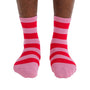 Baggu Crew Sock in Pink Stripe - Getoutside Shoes