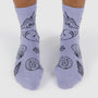 Baggu Crew Sock in Shells Light Blue - Getoutside Shoes