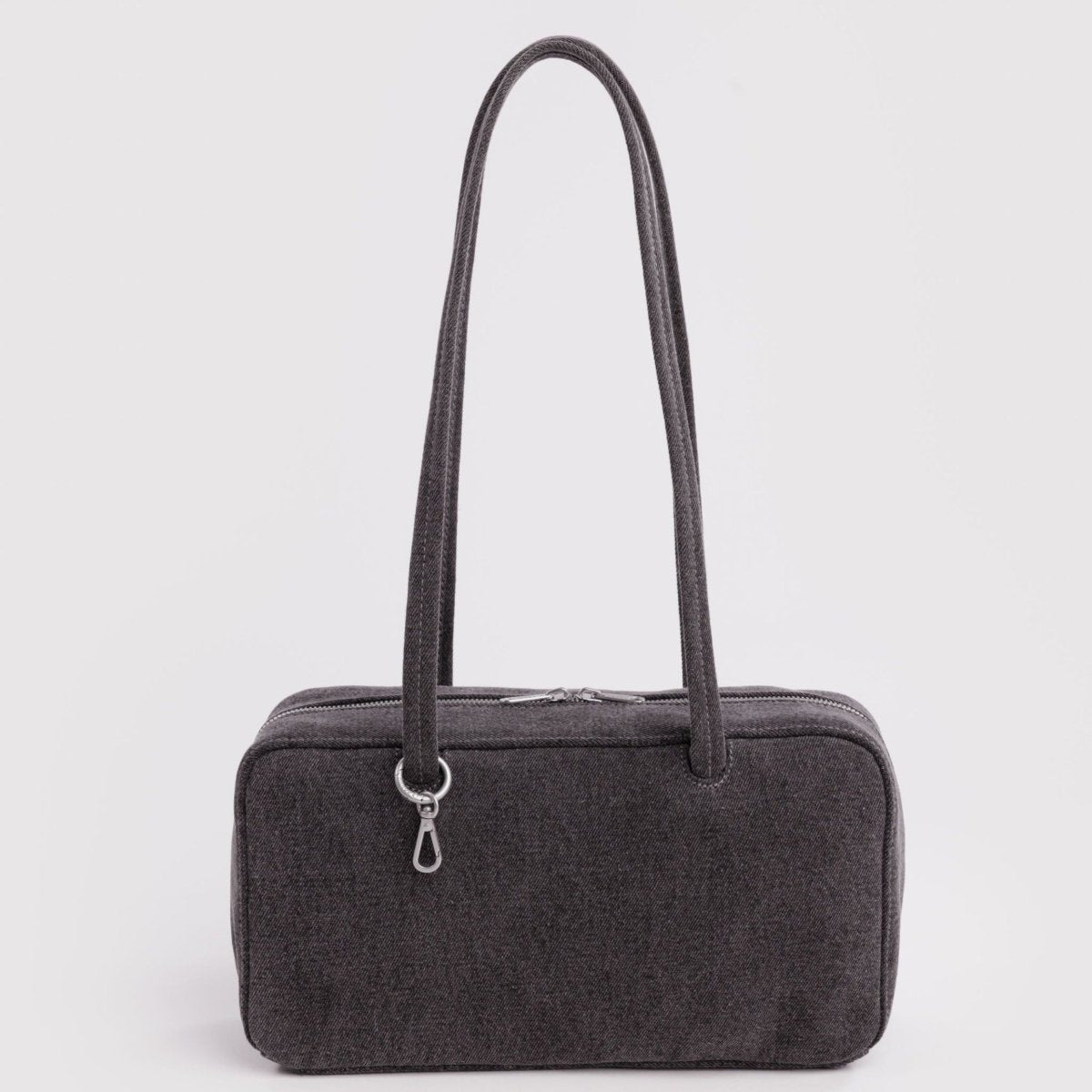 Baggu Denim Bowler Bag in Washed Black Denim - Getoutside Shoes
