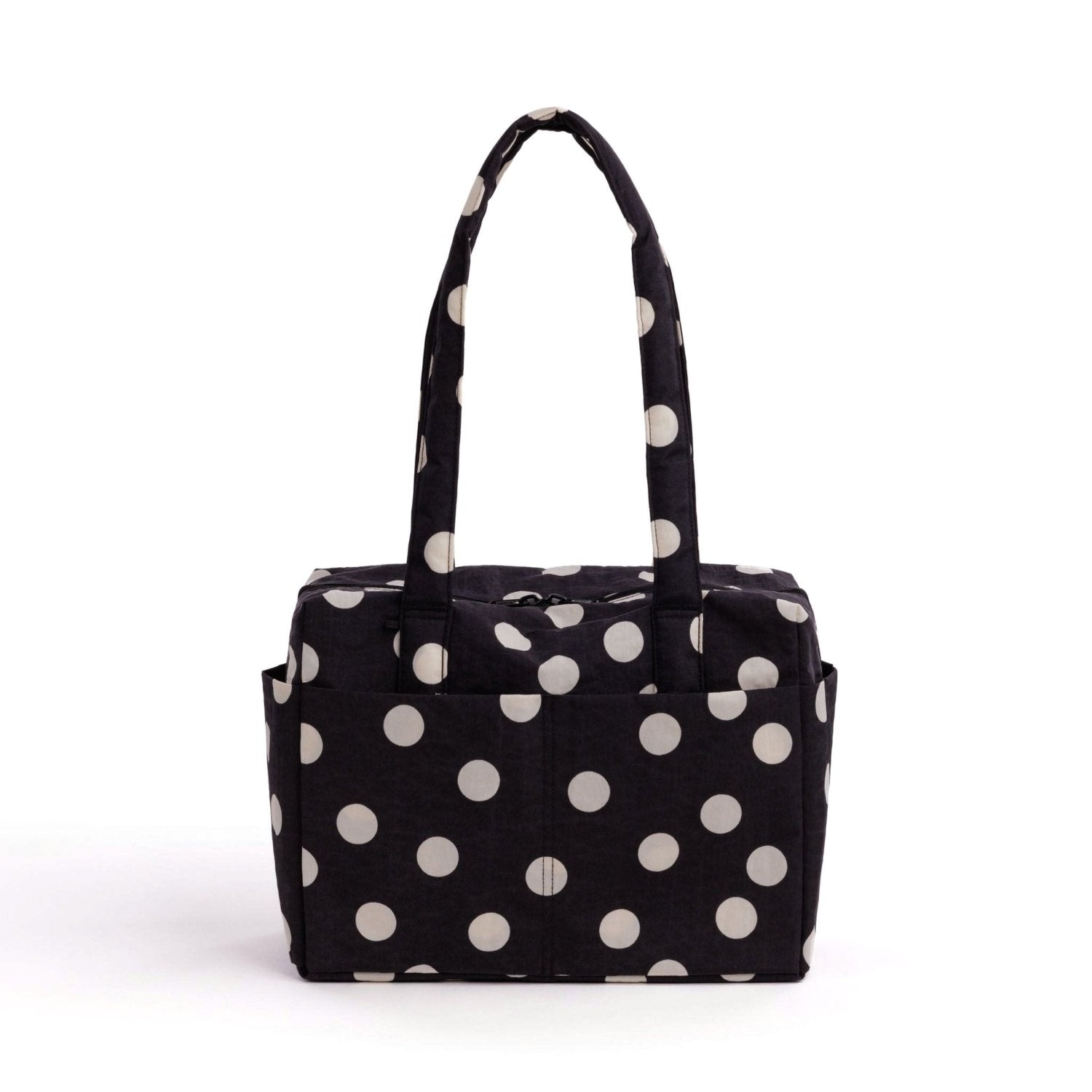 Baggu Everyday Cloud Bag in Black And Cream Polka Dot - Getoutside Shoes
