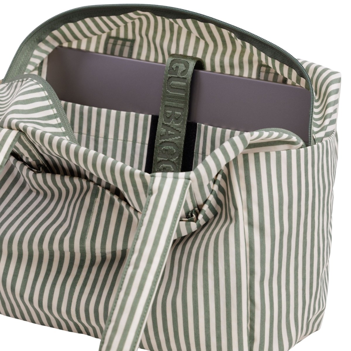 Baggu Everyday Cloud Bag in Sage Stripe - Getoutside Shoes