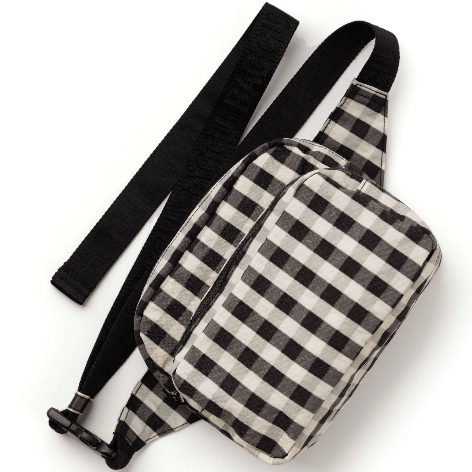 Baggu Fanny Pack in Black And Cream Gingham - Getoutside Shoes
