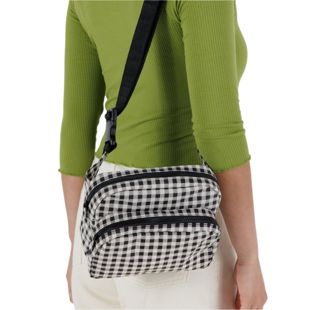 Baggu Fanny Pack in Black & White Gingham - Getoutside Shoes