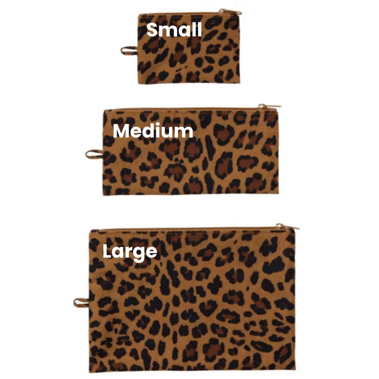 Baggu Flat Pouch Medium in Leopard - Getoutside Shoes