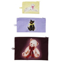 Baggu Flat Pouch Set in Fancy Animals