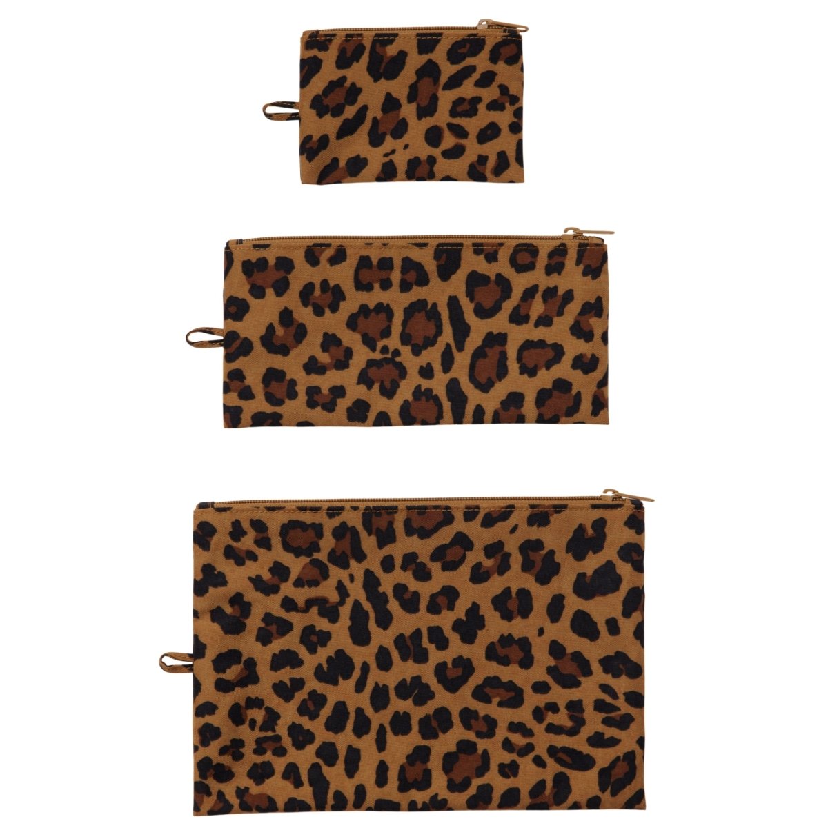 Baggu Flat Pouch Set in Leopard - Getoutside Shoes
