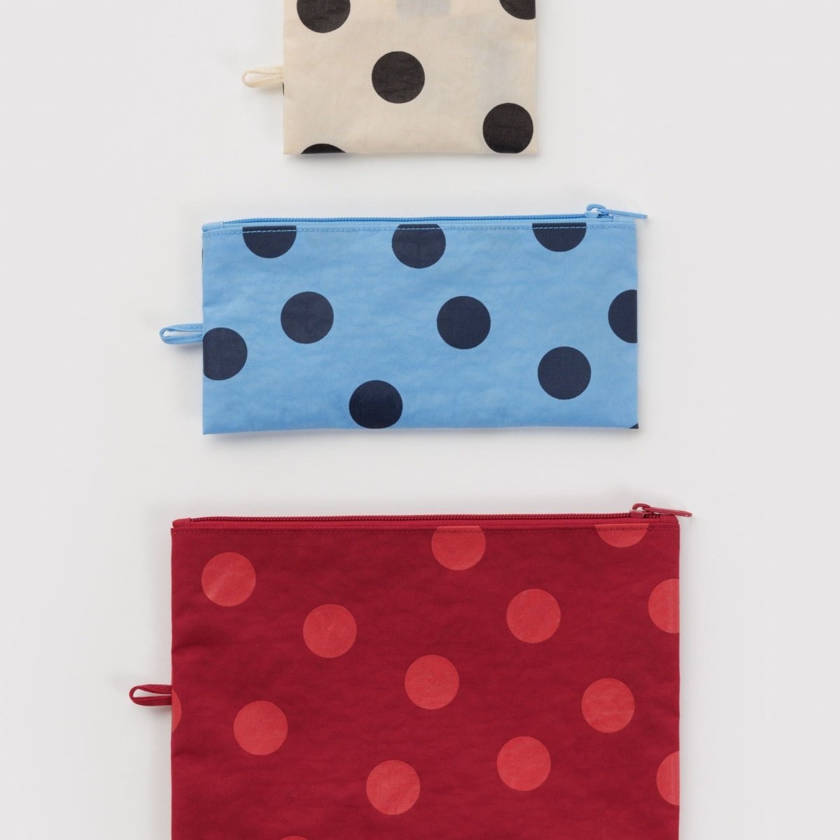 Baggu Flat Pouch Set in Polka Dot Mix - Getoutside Shoes