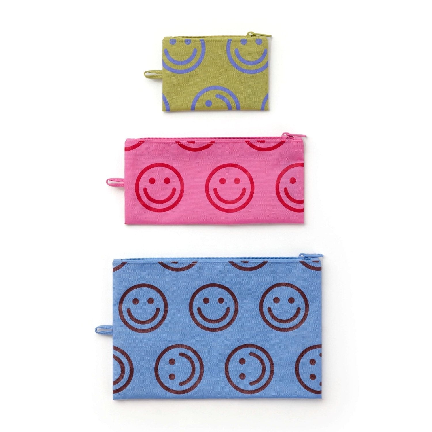 Baggu Flat Pouch Set in Pop Happy Mix - Getoutside Shoes