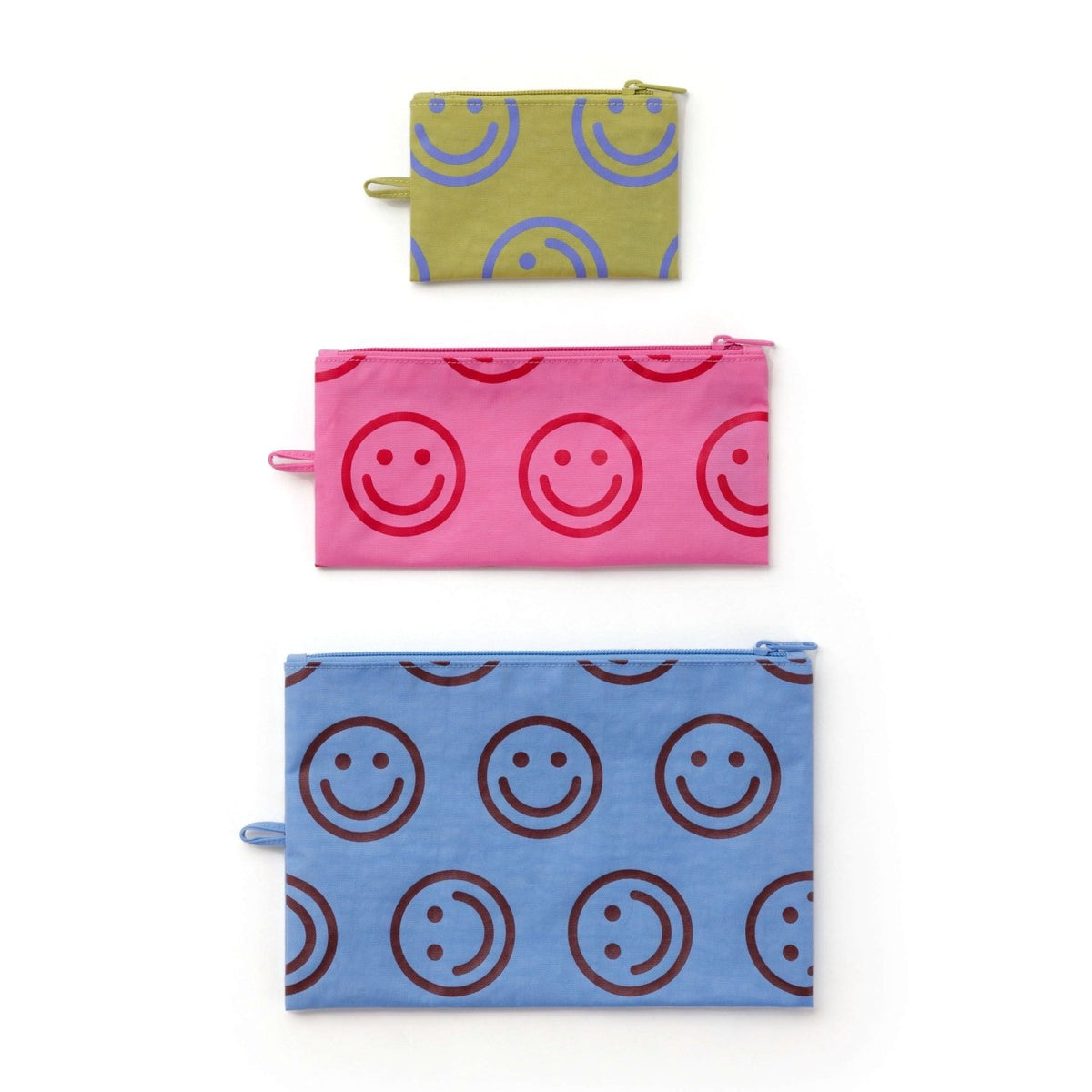 Baggu Flat Pouch Set in Pop Happy Mix - Getoutside Shoes
