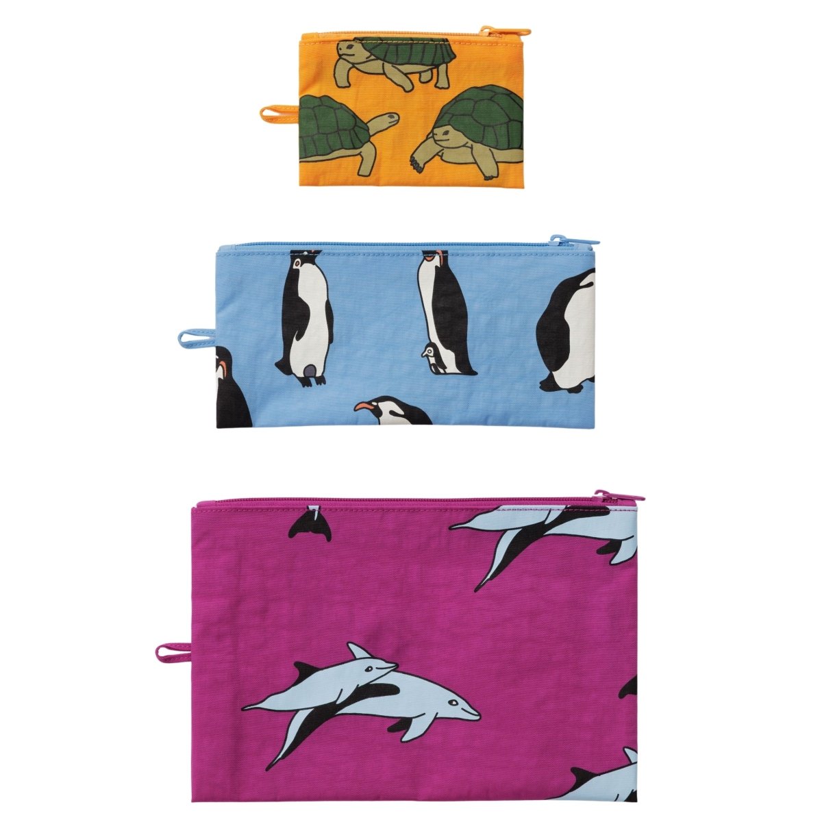 Baggu Flat Pouch Set in Vacation Animals - Getoutside Shoes