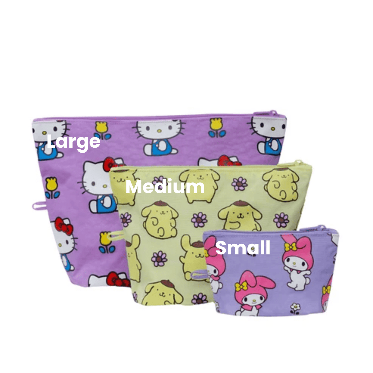 Baggu Go Pouch Large in Hello Kitty and Friends Florals - Getoutside Shoes