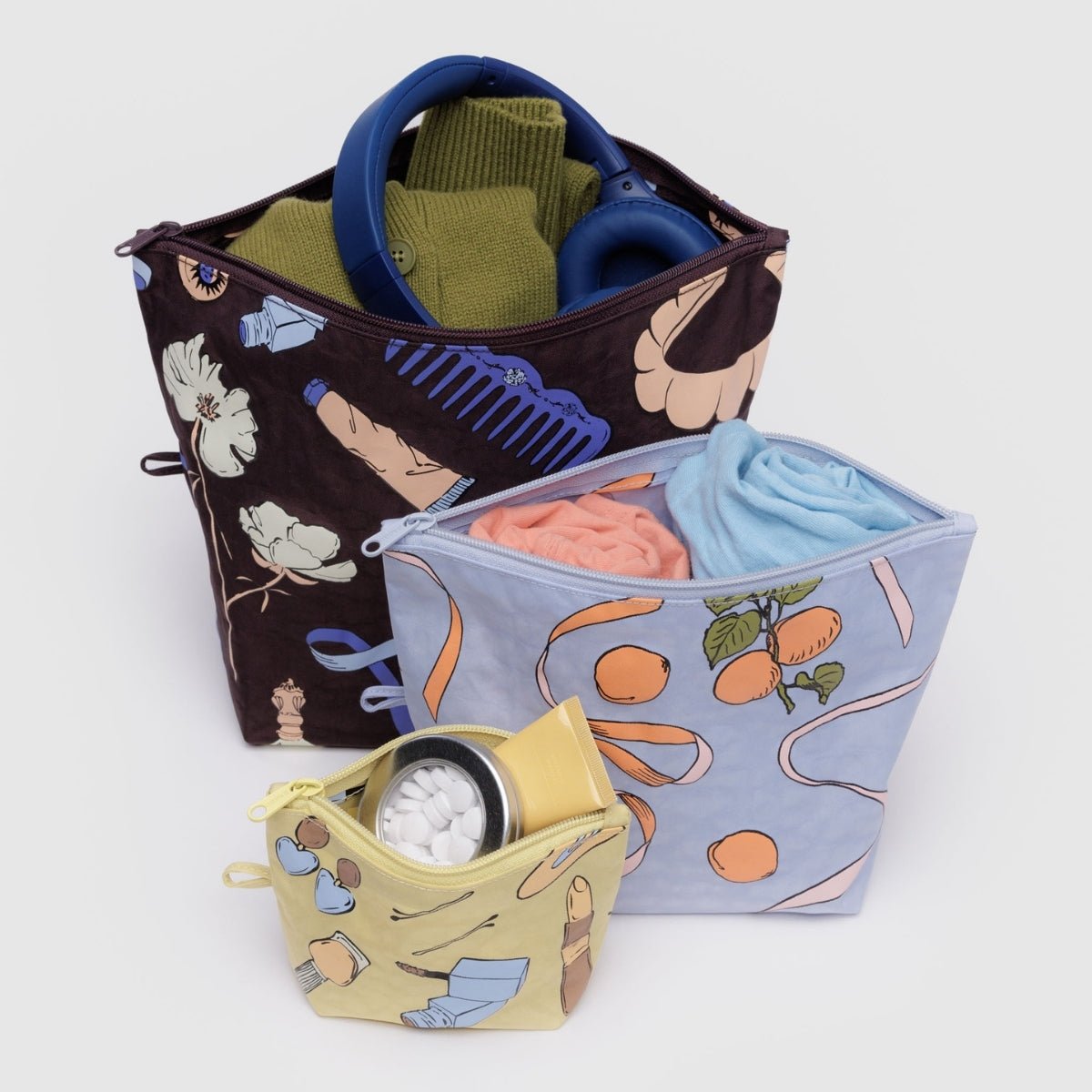 Baggu Go Pouch Set in Get Ready With Me - Getoutside Shoes
