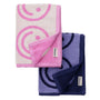 Baggu Hand Towel Set of 2 in Happy Pink Blue - Getoutside Shoes