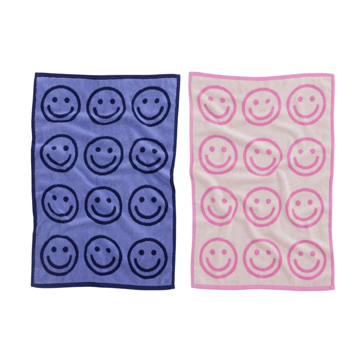 Baggu Hand Towel Set of 2 in Happy Pink Blue - Getoutside Shoes