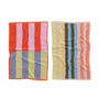Baggu Hand Towel Set of 2 in Pool Stripe Mix - Getoutside Shoes