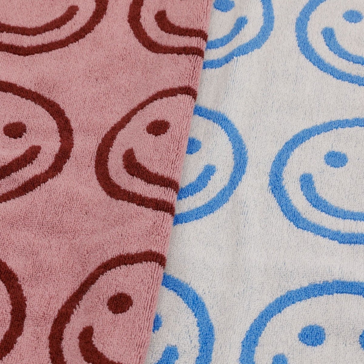 Baggu Hand Towel Set of 2 in Sky Blue and Blush Happy - Getoutside Shoes