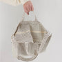 Baggu Horizontal Zip Duck Bag in Natural Grid - Getoutside Shoes
