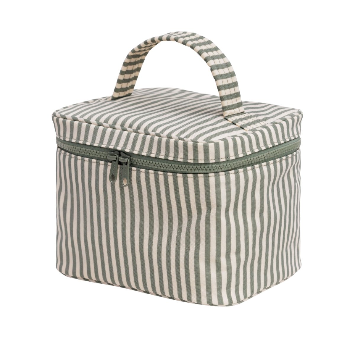 Baggu Large Cosmetic Case in Sage Stripes - Getoutside Shoes