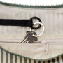 Baggu Large Nylon Crescent Bag in Sage Stripe - Getoutside Shoes