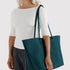 Baggu Large Nylon Reversible Tote in Deep Sea Mix - Getoutside Shoes
