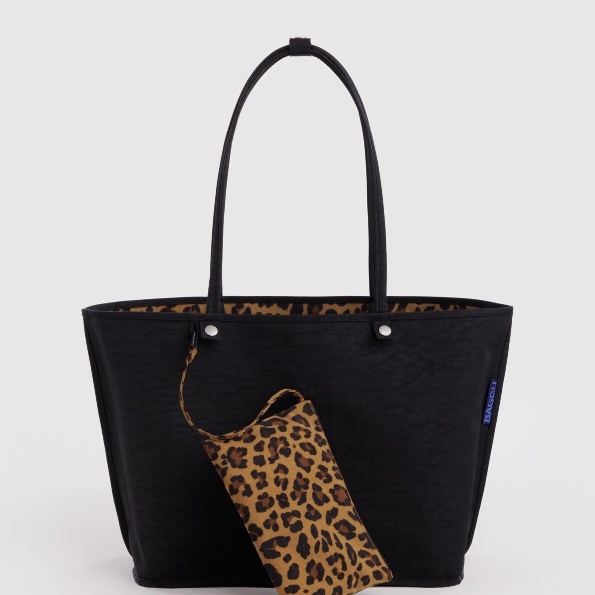 Baggu Large Nylon Reversible Tote in Leopard Mix - Getoutside Shoes