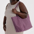 Baggu Large Nylon Reversible Tote in Wild Plum Mix - Getoutside Shoes