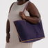 Baggu Large Nylon Reversible Tote in Wild Plum Mix - Getoutside Shoes