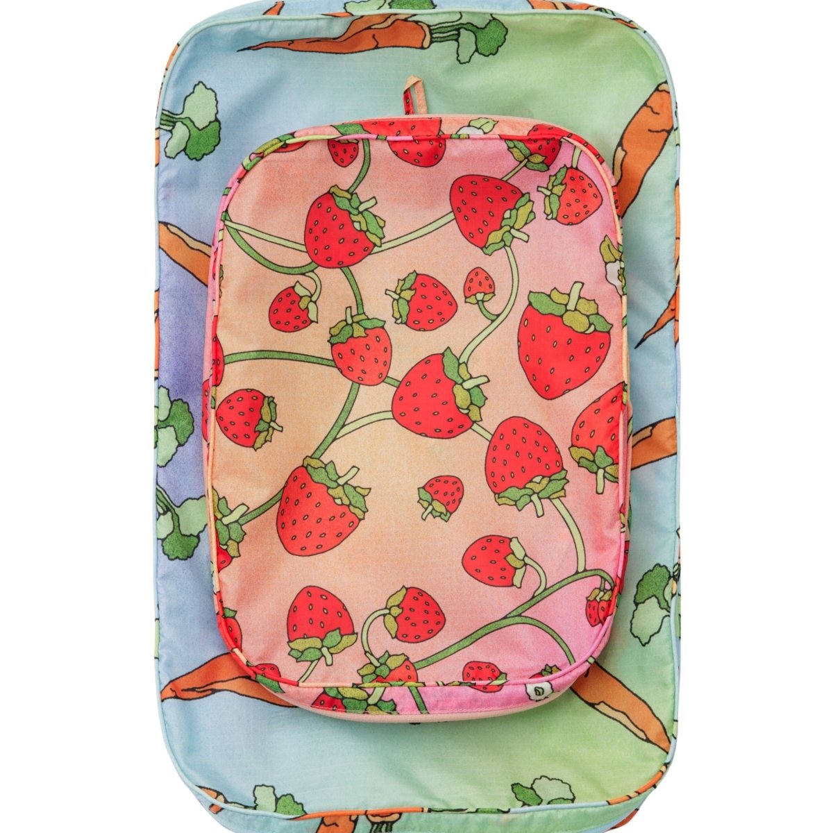 Baggu Large Packing Cube Set in Carrots & Berries - Getoutside Shoes