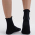 Baggu Lettuce Edge Sock Set of 2 in Black - Getoutside Shoes