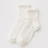 Baggu Lettuce Edge Sock Set of 2 in White - Getoutside Shoes