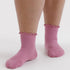Baggu Lettuce Edge Sock Set of 2 in Wild Plum & Cherry - Getoutside Shoes