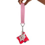 Baggu Logo Keychain in Pink Happy - Getoutside Shoes