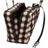 Baggu Medium Nylon Bowler Bag in Blurred Gingham Brown - Getoutside Shoes