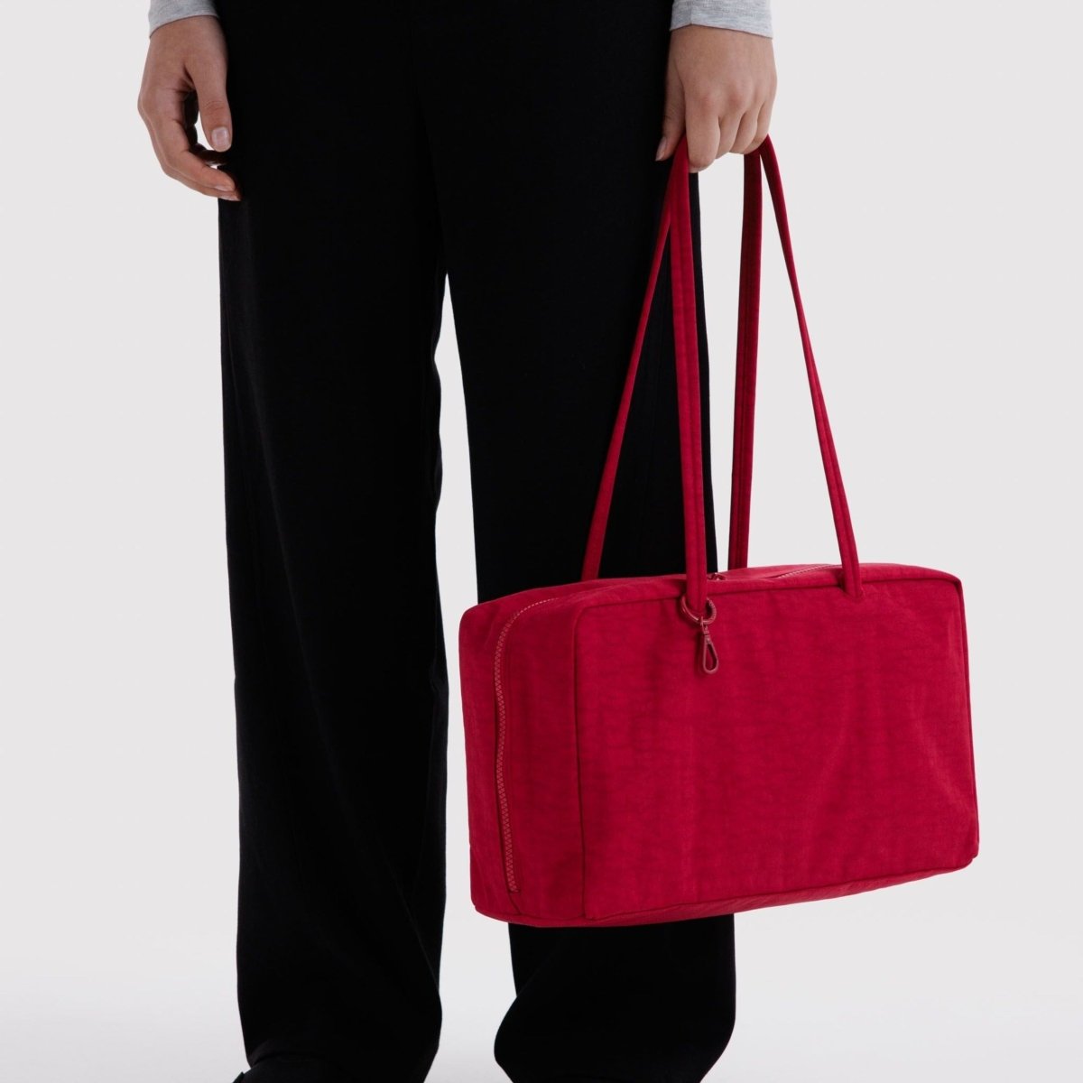 Baggu Medium Nylon Bowler Bag in Cherry - Getoutside Shoes