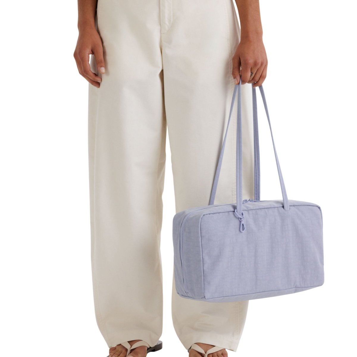 Baggu Medium Nylon Bowler Bag in Mist - Getoutside Shoes