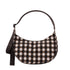 Baggu Medium Nylon Crescent Bag in Blurred Gingham Brown - Getoutside Shoes